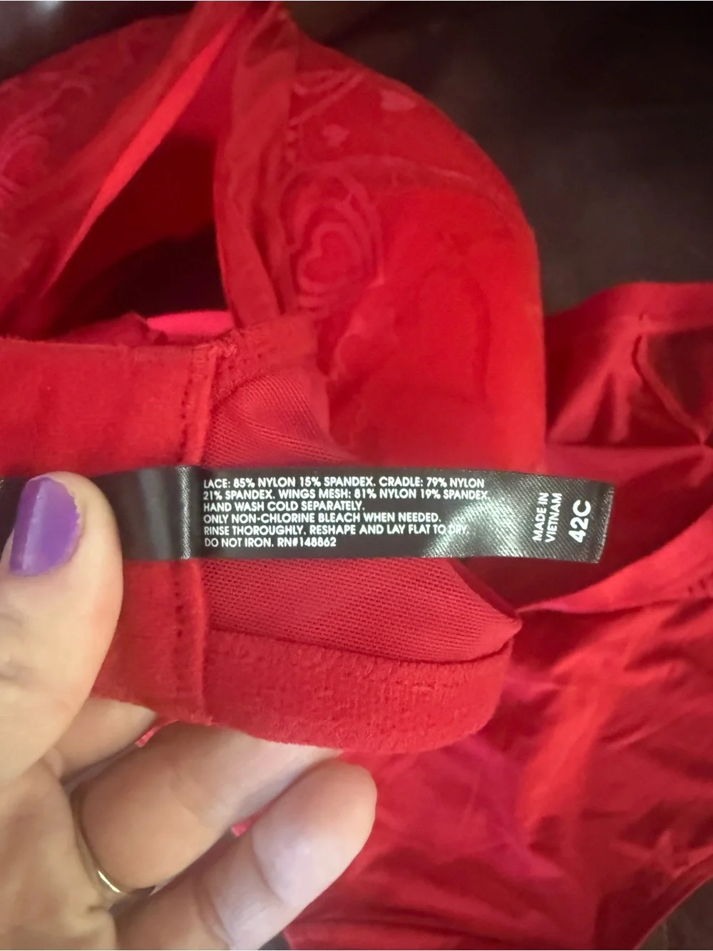 Torrid Red Lace Hearts Lightly Lined Bra and Brief Set